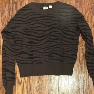 Gap Girls Brown And Black Striped Sweater, Size M (8)